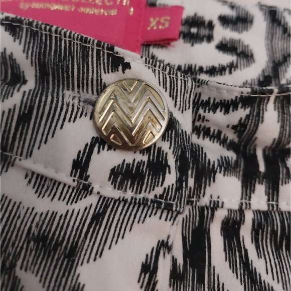 Macbeth Collection by Margaret Joseph Black White Print Pants Women's Sz XS - Picture 6 of 13